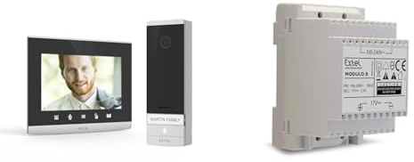EXTEL Visiophone Filaire connecté Extel Connect 2 Ultra Plat Facile a Installer connecté Smartphone ou Depuis Votre Moniteur 7' Tactile Vision Nocturne WiFi & Transformateur modulaire Modulo