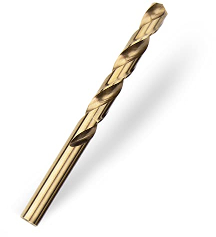 Meccion HSS-Co Brocas Helicoidales para Metal, Acero Inoxidable, Madera, Plástico y Hierro (12mm x 151mm x 1pc)