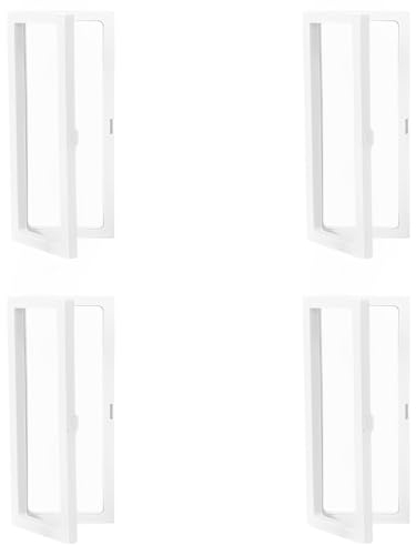 Eterspr 4 PCS Blanc Galleggiante Cornice, Flottante Trasparente, Decorazioni Supporti, Per Gioielli Moneta commemorativa Accessori Display EspositoreMonete, Medaglie, Gioielli