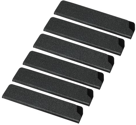 PATIKIL ABS Knife Cover Sleeves for 5 Santoku Knife, 6 Pack Knife Guard Blade Protector Universal Knife Sheath for Home Kitchen, Black