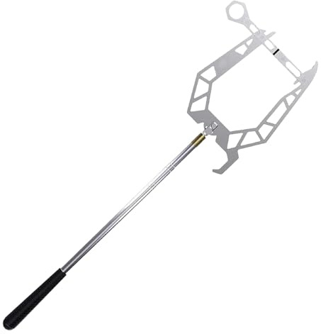 Mxshc Boat Hook U Type Telescopic Boat Threader Dock Hook Mooring Rope Dock Hook Boat Parking Ship Mooring Hook For Boating, Secure Docking