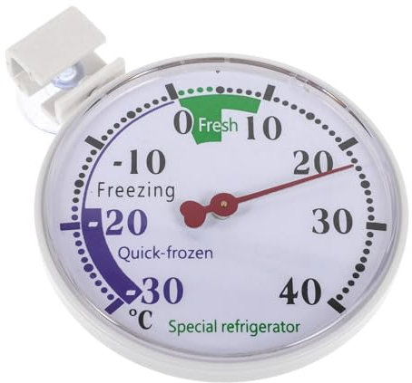 BIUDECO Thermomètre Pour Réfrigérateur Et Congélateur Jauge De Température Interne Avec Cadran Lecteur De Température Pour Compartiment De Réfrigérateur