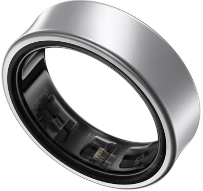 Samsung Galaxy Ring, Anillo Inteligente con Carcasa de Titanio, Samsung Health con IA, rastreador de sueño, rastreador de Fitness, Talla 15 (US), Titanio Plateado