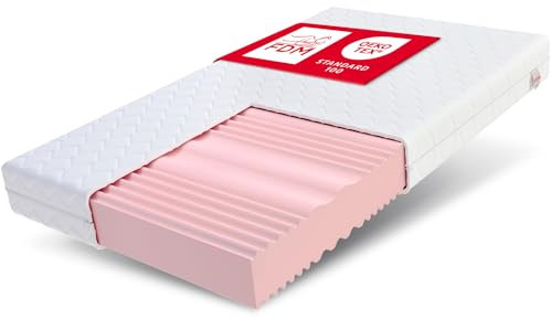 FDM Matratze 200x200 cm Härtegrad H3 H4 Höhe 20 cm Kaltschaummatratze Doppelseitige Rollmatratze HR-Schaum 7 Komfortzonen mit Hypoallergenem Waschbarem Premium-Bezug Oeko-Tex Comfort Duo MAX Double