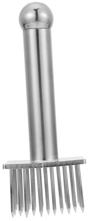 PEPLAYTAL 1 Pz Acciaio Inossidabile Maiale Inserto Ago Ammorbidente per Carne Bistecca Ammorbidente per Ago Ammorbidente Cucina Grigliate Attrezzo da Cucina Domestico Argento