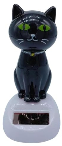 Générique Figurine Solaire Dansante, Danseuse Chats Voiture Qui Bouge, Jouet Voiture Solaire Balançoire Chat Oscillant Danse Jouet, Jouets pour Tableau De Bord De Voitures, Maison, Bureau