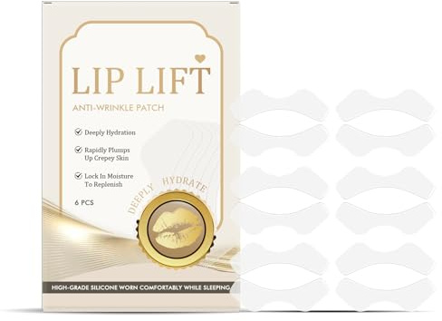 Parches Antiarrugas Para Los Labios,Parches Hidratantes Para El Cuidado De La Piel,Reduce Las Arrugas Y Las Líneas Finas,Adecuado Paras Todo,6PC