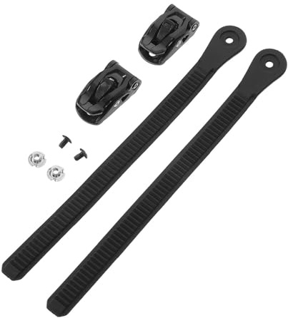 SHINEOFI 2 Sets Roller Skate Strap Replacement for Inline Skates with Energy Buckle and Screws, Sturdy Nylon Material, Easy DIY Installation for Men and Women Outdoor Skating Accessories