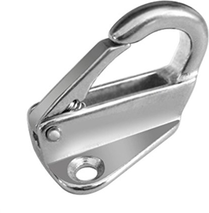 Marine Grade Edelstahl Frühling Haken Snap Befestigen Seil Boot Segel Tug Ship Marine Hardware Boot Zubehör (Silber)