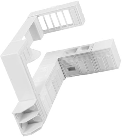 Alasum Juego De Muebles Casa De Muñecas Escala 1:25 Conjunto De Cocina Miniatura con Armarios Estufa Y Fregadero para Decoración De Mini Casas Y Escenas
