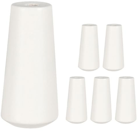 Garneck 6 Pezzi Ciondolo a avvolgitore nappa tirare le estremità accessori per tende cordino per tende Cordoncini per tiri di corda di legno pomello in legno con cordino bianca