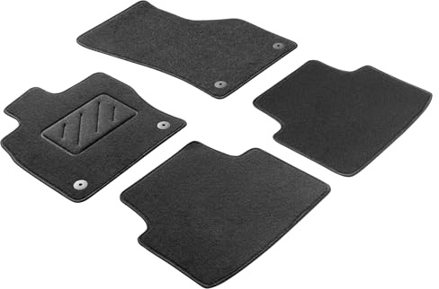 WALSER Comfort Auto Teppiche für VW Passat B8 08/2014-Heute, B8 Variant 08/2014-Heute, 100% passgenaue Auto Fußmatten Made in Europe, Fußmatte Auto, Autoteppich Auto, Fussmatten Auto