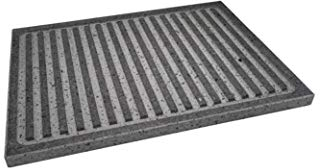 Lava Grill Steak - Parrilla de 40 x 30 x 2 cm, piedra volcánica etnea, placa lijada para horno y barbacoa, cocción de carne, pescado, verduras y pizza Etna Stone & Design