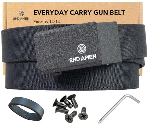 2ND AMEN Black Gun Belt for Men