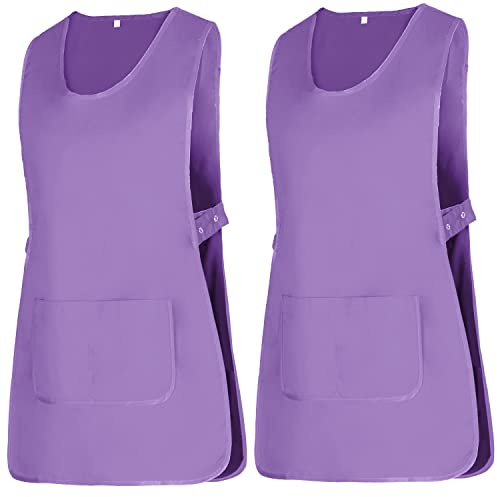 Misemiya - Colis 2 Unités - Nettoyage Tablier Travail Uniforme Nettoyage MÉDICAL Clinique VÉTÉRINAIRE SANITAIRE HOSPITALITÉ- Ref.868 - Large, Lilas