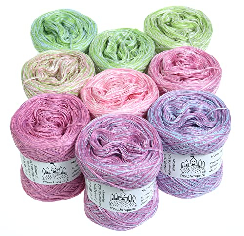 Farbverlaufsgarn Bobbel Candy Box 4Fädig Wolle Strickwolle Häkeln Box (Saure Bonbons, Mini Box - Gesamt 1140m/300g - 4Fach)