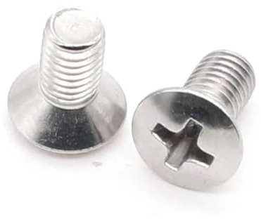 Ctongrun-Tornillos de cabeza cilíndrica M2 M3 M4 M5 M6 A2-70 304 Pernos de tornillo medio ovalados con cabeza avellanada elevada empotrada en cruz de acero inoxidable Duradero y resistente(25mm,10pcs