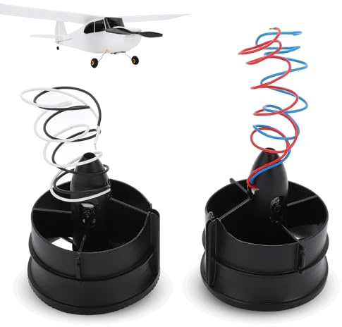 ZAWELIYO 2 Pezzi RC Condotto Elettronico Ventola Intubata Gruppo RC Ventola Intubata Elica Kit Set per RC Ventola Intubata EDF Jet Aereo