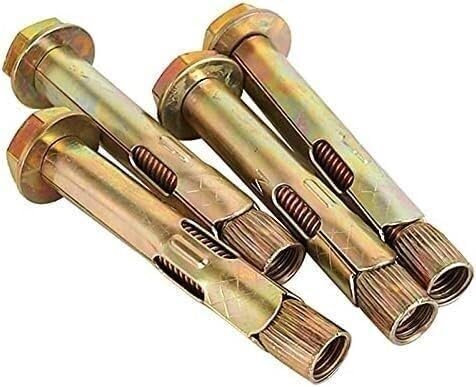 Tornillos de expansión, anclaje, 2 piezas, tornillos de mampostería for paredes de ladrillo Tornillos autorroscantes, tornillo resistente M6 Acero al carbono Paredes de concreto Anclaje de escudo de e