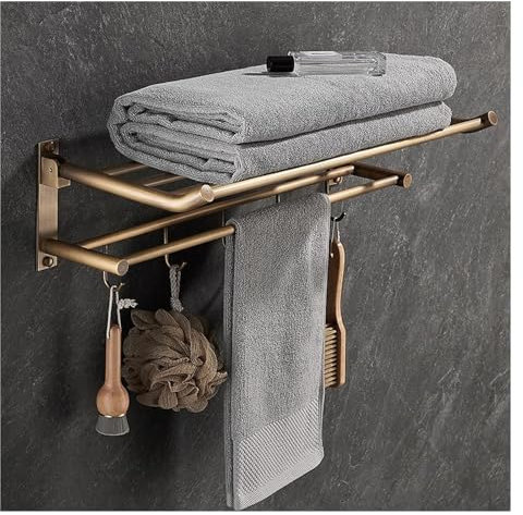 Portasciugamani in ottone antico con barre a mensola a parete ganci antiruggine bagno e cucina portasciugamani e guida hardware per lavabo e doccia portasciugamani stand