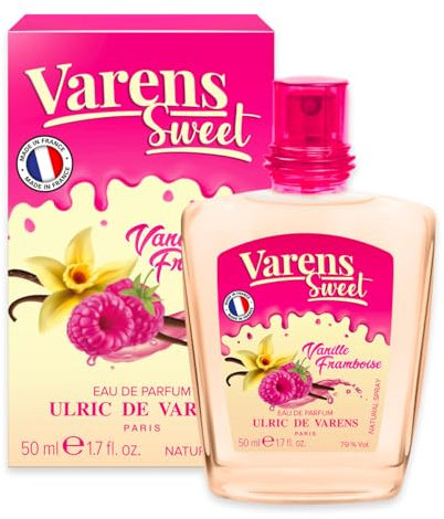 ULRIC DE VARENS - Eau de Parfum Varens Sweet Vanille Framboise - Gourmand, Framboise, Vanille - Parfum Femme - Vaporisateur - Made in France - 50 ml