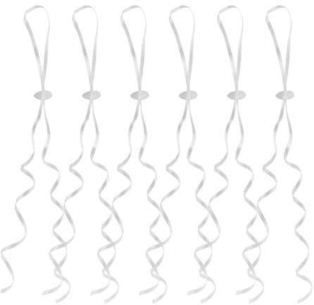 Dreamil Chiusura per palloncini, cintura a elio con corda, 50 pezzi, nastro per palloncini, fibbia bianca con chiusura rapida, per la produzione di ghirlande di palloncini, anche per matrimoni,