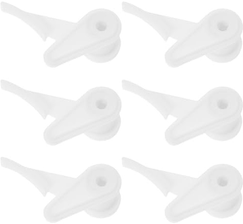 HOLIDYOYO Lot de 6 Clips de Fixation en Plastique pour Supports de Luminaires à Boucle Fixe Compatibles Plafonniers LED Fixation Stable pour Abat-Jour et Lampe Encastrée au Plafond