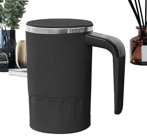 Automatic Coffee and Tea Mug - Electric Self Stirring Cup for Home and Office | Durable Double Wall Construction with Push Button Activation, Quick Mix Technology for Smooth, Clump Free Beverages