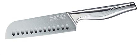 Nirosta Santoku - Coltello Swing 30 cm - Acciaio inossidabile di alta qualità - Coltello Santoku di qualità professionale per verdure, carne & Co - lama affilata a mano - manico antiscivolo sabbiato