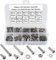 FandWay M3 Tornillos de Cabeza Redonda Phillips 600 Piezas Tornillos Cabeza de Alomada con Cruz Acero inoxidable 304,Tornillos de Máquina Rosca Completa Tuercas y Arandelas Kit para Reparación, DIY.