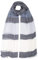 Premium Halstuch Herren, Herrenschal, Hochwertiger Marken Schal, Geschenk für Frauen und Männer, Herbst Tuch:Blau Weiss Grau