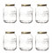 6X 3 Liter Bormioli Quattro Stagioni Vorratsgläser - 22x14 cm - Gläser mit Deckel, Schraubverschluss - Schraubgläser 3000 ml - Aufbewahrungsglas, Vorratsdose, Sprossenglas