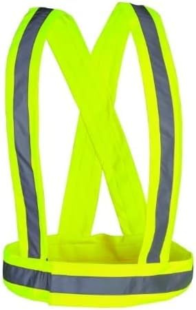 BRETELLE ALTA VISIBILITA' giallo CATARIFRANGENTI BICI AUTO RIFRANGENTI KAPRIOL