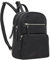STILORD 'Fabienne' Kleiner Vintage Damen Rucksack Echtleder Schwarz mit vielen Fächern und Diebstahlsicher - ideal als Tagesrucksack Daypack Freizeitrucksack und Cityrucksack