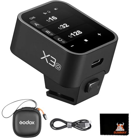 GodoxX3 O pekskärm trådlös blixtguide TLL automatisk mätning höghastighetssynkronisering inbyggt litiumbatteri blixt studiolampa trådlös trigger stöder snabbladdning (godox Xpro/XProII/X2T
