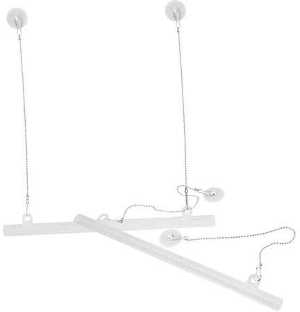 ABOOFAN 2 Pz Palo Per Appendere Poster Di Sospensione Per Gallerie Asta Portabandiera e Supporto Per Interni Rotolo Sospeso Fermagli Per Poster Banner Appendiabiti Ferro Da Stiro