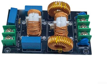Filtro de reducción de ruido de fuente de alimentación 4A20A de tres etapas para supresión de interferencias de transformador y dispositivo electrónico (4A)