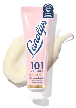 Lanolin 101 Multipurpose Ointment - Lanolin Lip Balm & Healing Ointment for Skin Barrier Repair - Moisturizer for Dry Lips, Cuticles & Elbows - No Petroleum Formula - Original Superbalm (0.52 oz)