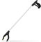 Relaxdays 4X Universal Greifarm, Müllgreifer, Armverlängerung, Greifhilfe für Senioren, Aluminium, 76 cm, Silber/schwarz