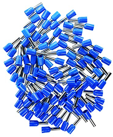 Juego de 100 puntas aisladas, 2,50 mm², color azul