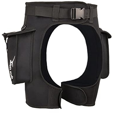 Oshhni Pantalones Cortos de Traje de Neopreno para Mujer, Pantalones Cortos elásticos de Buceo con Bolsillos y Hebilla de liberación rápida, XXL