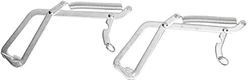 Srliya 2er-Pack Meeresfrüchte-Greifer aus Edelstahl, Unverzichtbare Werkzeuge für das Meeresangeln, Zum Fangen von Krabben, Hechten und Raubfischen (Einzelhaken)