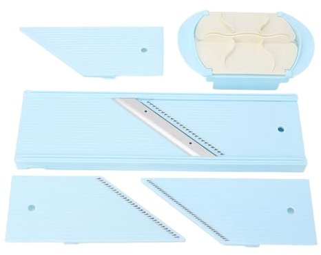 CHEOTIME Multi handhållen fräs, justerbar kniv i rostfritt stål, grönsaksskärare multiblad potatisskärare, grönsaksskärare för snabb skivning av frukt och grönsaker