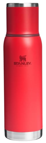 Stanley Adventure-to-Go Insulated Water Bottle 1.1 Liter - Wide Mouth with Leakproof Lid - Keeps Drinks Hot or Cold - Collapsible for Travel - Stainless Steel Vacuum Flask