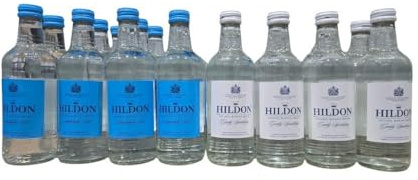 Still and Sparkling Mineral Water by Hildon 330ml Glass Bottles Pack of 24