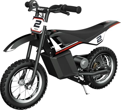 Razor MX125 W/dekaler elektrisk litium barn dirtbike med hastigheter upp till 8 mph, 100 W hub motor för ålder 7+