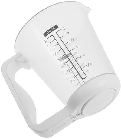 UKCOCO Misurino Elettronico con Display LCD per Cucina Graduata Multifunzionale per Misurazione Peso e Temperatura Alta Precisione per Uso