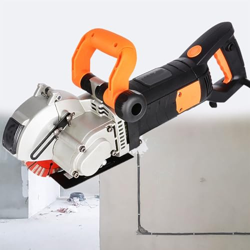 Beachtiful Macchina per Scanalature a Muro, Macchina per Scanalature a Muro, Scanalatrice Elettrica per Muri, per Mattoni, Granito, Marmo, Cemento, Scanalatrice, profondità di Taglio Massima di 42 mm