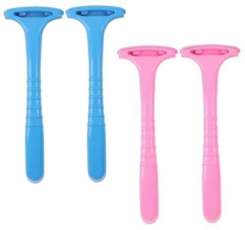 Raschietto per piedi per pelle morta, raschietto per calli in plastica portatile da 4 pezzi con comoda impugnatura, strumento per la cura della pelle lavabile e rimovibile |.Callo