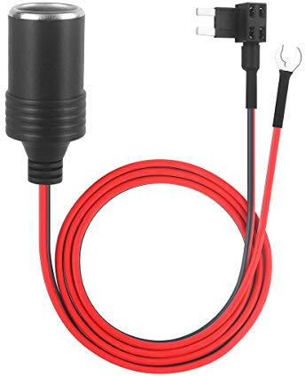 1m Auto Zigarettenanzünder mit Sicherungen Kit Add-a-Circuit TAP Adapter Lead 1.0mm Kabel mit 12V Sicherungshalter für Micro Mini Standard ATM APM Blade Sicherungen (klein)